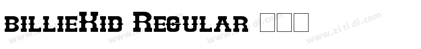 billieKid Regular字体转换